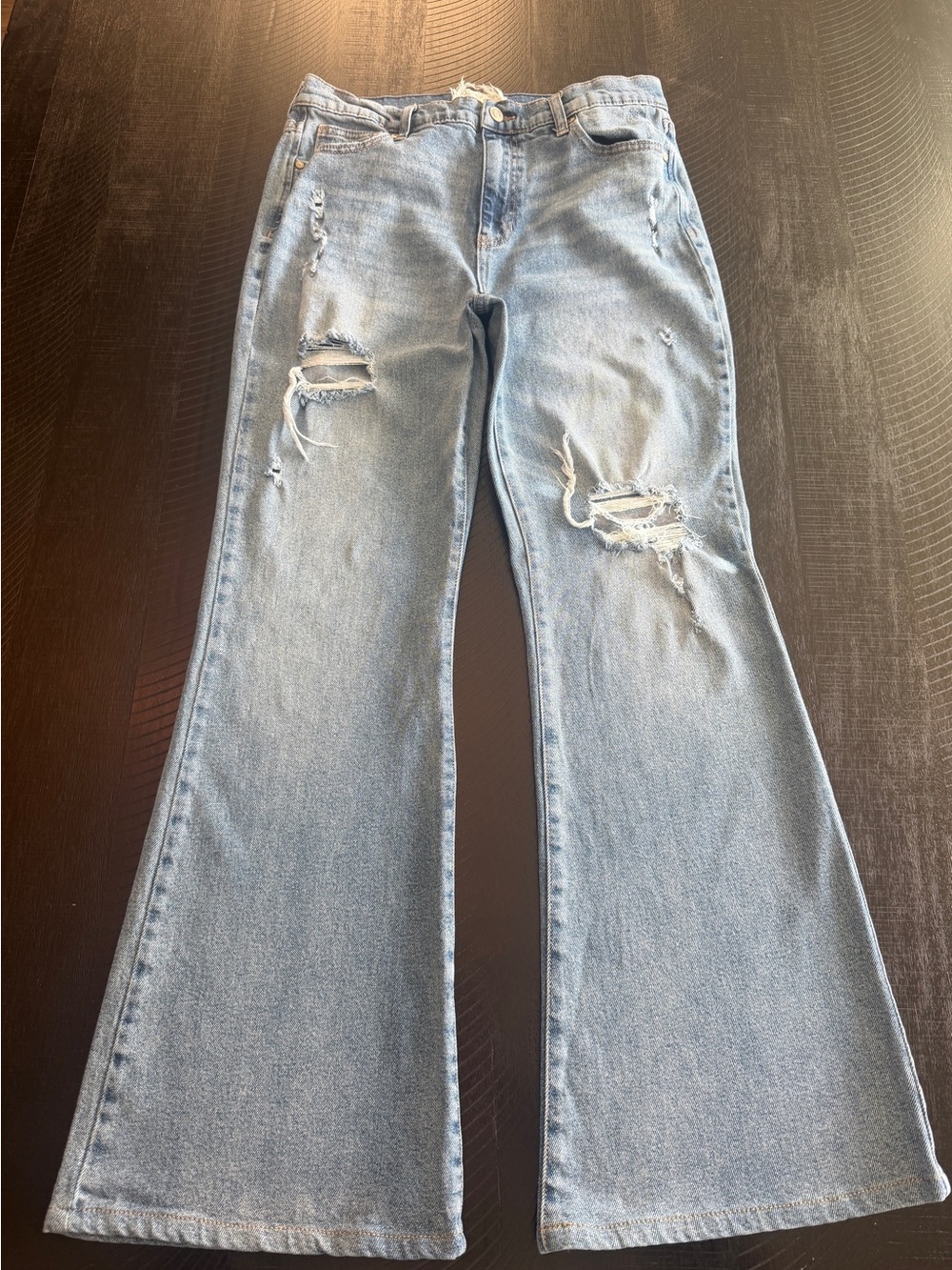 Altar’d State High Rise Distressed Flared Women’s Jeans Size 13
